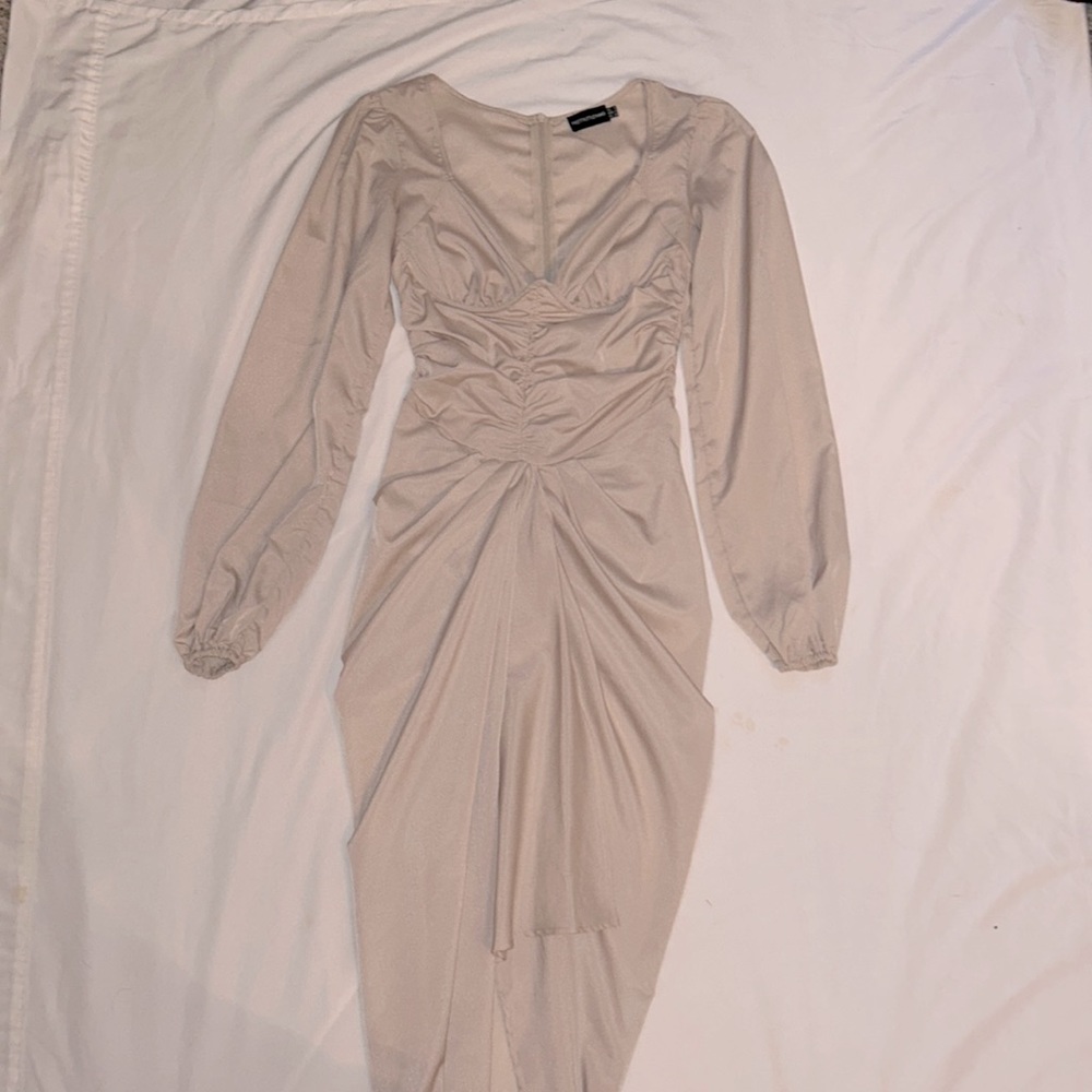 Pretty Little Thing Cream Midi Dress